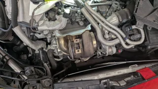 【施工記録】Mercedes CLA45 AMG ダウンパイプ交換｜Charism Garage